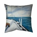Fondo 26 x 26 in. Sail on the Water-Double Sided Print Indoor Pillow FO2774630